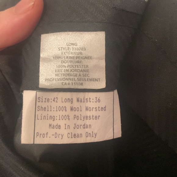 Perfect Keneth Cole Charcoal Grey 2 piece suit 42 Long Coat Waist 36 🔥 - Picture 8 of 11